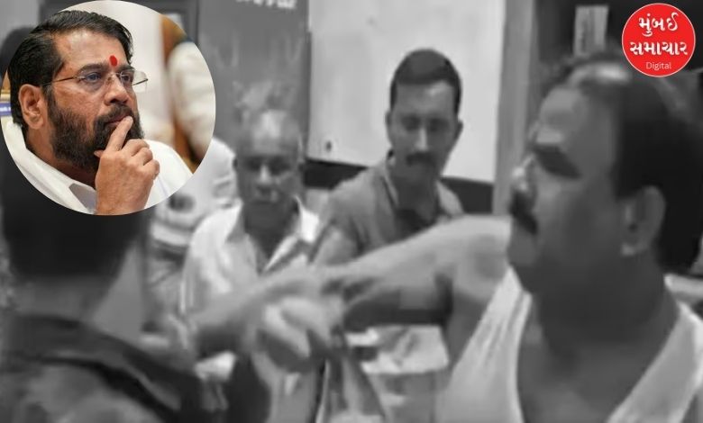 Shinde group MLA's heroic act: Fight with Akashvani canteen employee