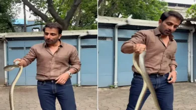 Sonu Sood's video of catching a snake goes viral