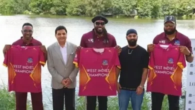 The gold jersey of the Caribbeans