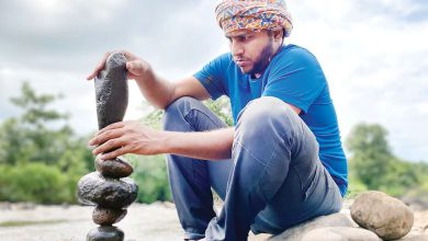 Pune artist relieves stress through rock balancing, know what's special about it...