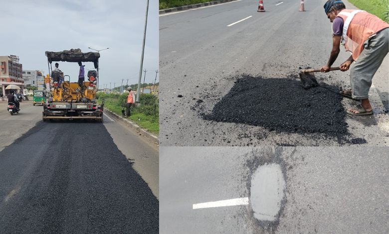 War-time repair of rain-damaged roads in Gujarat: 609 km of roads repaired, 12,023 complaints disposed of