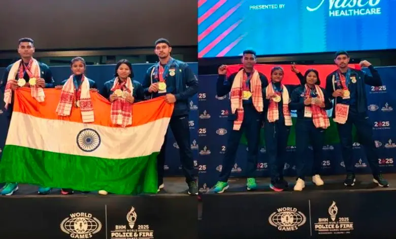 Assam Police Wins 8 Medals in World Police Games