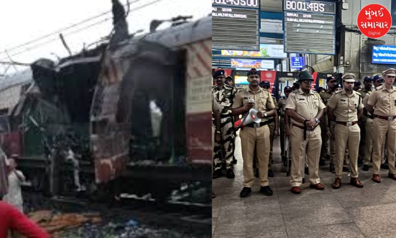 What steps were taken to increase security at railway stations after the local train blasts?