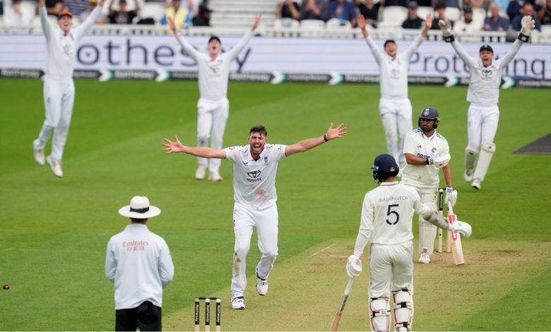 Indian batsmen also struggled amid intermittent rain on the first day of the Oval Test: England have the upper hand