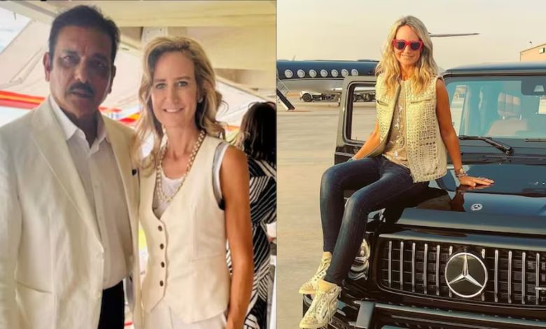 A model from the royal family was seen with Ravi Shastri, know who the mystery girl is!