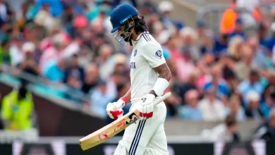 India vs England Lunch break early at the Oval and now the game is delayed due to wet ground