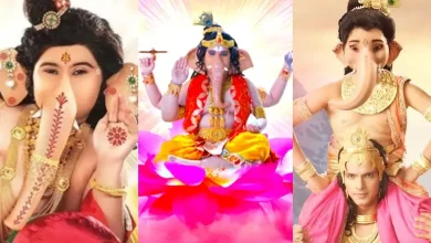 ટીવી શોમાં ભગવાન ગણેશની ભૂમિકા ભજવતા કલાકારોનો સમૂહ.