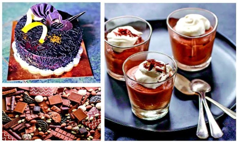 Across the image: Chocolate sprinkles here and there everywhere...