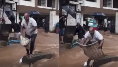 'Aura Farming' dance in rainwater