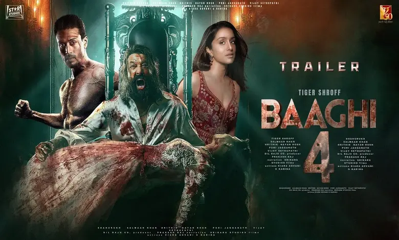 'બાઘી 4'નું ટ્રેલર રિલીઝ: ટાઈગર શ્રોફનો એક્શનથી ભરપૂર અને સંજય દત્તનો ખૂંખાર લૂક જોવા મળ્યો
