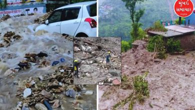 Cloud burst at three places in Uttarakhand, two people missing, two injured