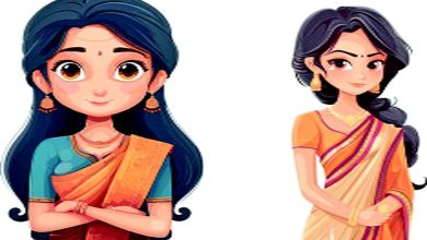 Focus The house is lit up by a daughter