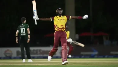 Four off the last ball West Indies won