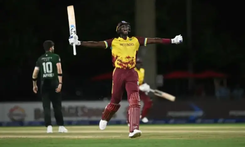 Four off the last ball West Indies won