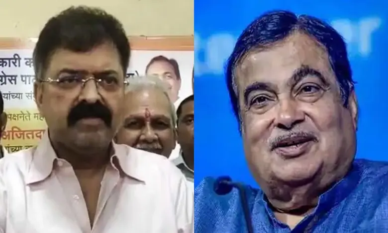 નીતિન ગડકરી અને જીતેન્દ્ર આવ્હાડ