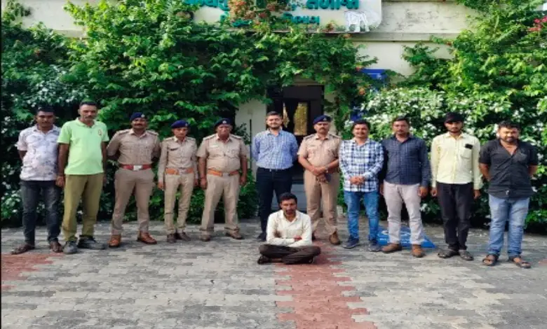 Talaja Wildlife Range lion viral video Gautam Shiyal arrested