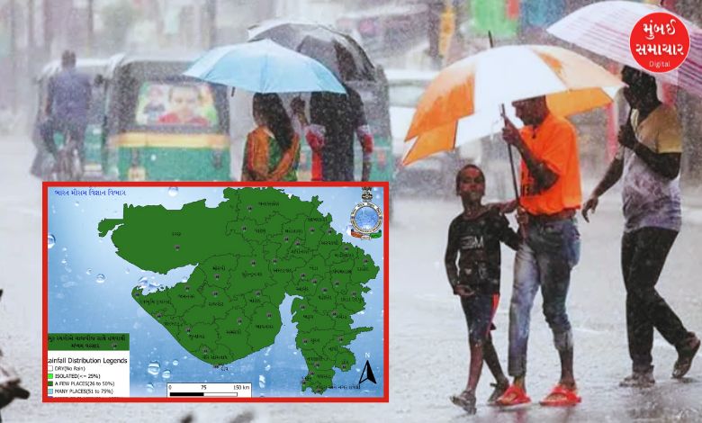 ગુજરાતમાં આજે મોટાભાગના વિસ્તારમાં હળવાથી મધ્યમ વરસાદની આગાહી, 75 ડેમ એલર્ટ પર