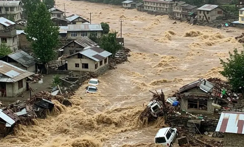 Heavy rain in Jammu and Kashmir