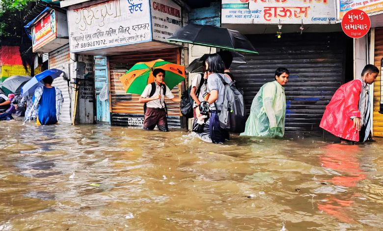 મેઘરાજાએ મુંબઈને ધમરોળ્યું: લોકલ ટ્રેન-રોડ વ્યવહારને માઠી અસર, રાજ્યમાં 7ના મોત