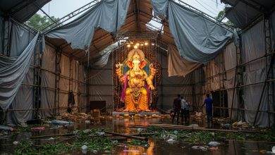 મુંબઈમાં થયેલી અતિવૃષ્ટિથી ગણેશમંડળોને નુકસાન