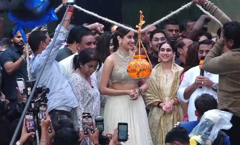 Janhvi's dahi-handi was broken on Janmashtami