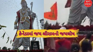 કેનેડાના મિસિસાગામાં હિન્દુ હેરિટેજ સેન્ટર ખાતે સ્થાપિત ભગવાન શ્રીરામની પ્રતિમા.