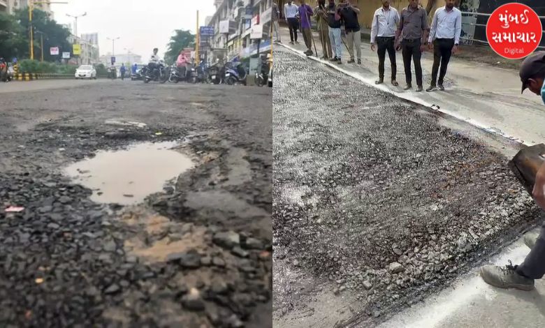 Pothole filling: More than 18,000 potholes filled in Surat in three years