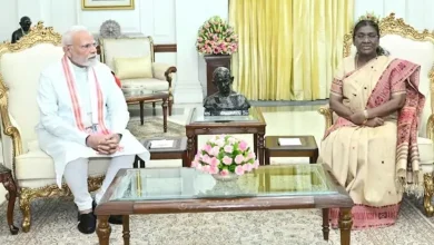 Prime Minister Modi and Amit Shah meet the President