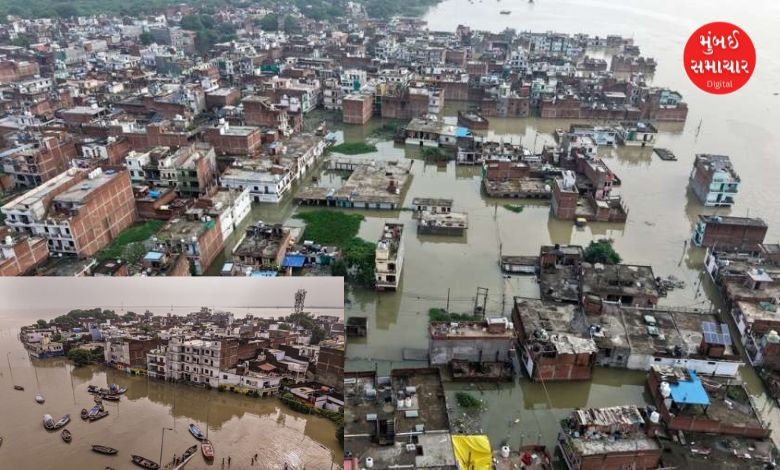 Scenes of devastation due to floods in Prayagraj