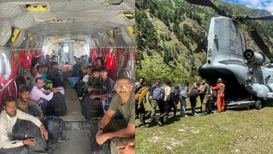 ઉત્તરાખંડના ઉત્તરકાશીમાં બચાવ કામગીરી ચાલુ, 650 લોકોને બચાવાયા