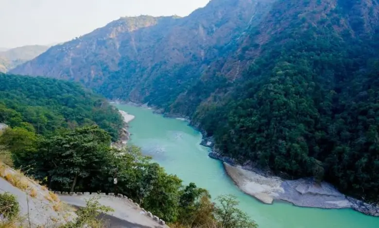 Where does the water in the Ganges River come from in summer