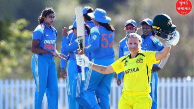 અલીઝા હિલી બેટિંગ કરતી, ક્રિકેટ મેદાન પર સદી ફટકાર્યા બાદ ઉજવણીનો ફોટો.