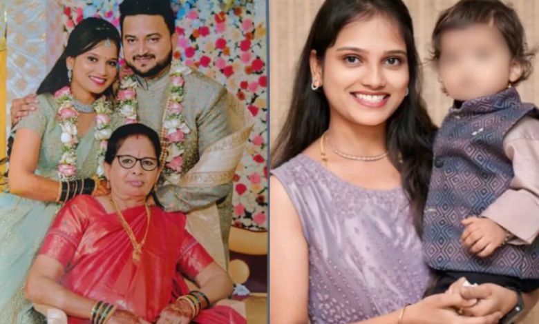 A man who left IT to start a panipuri business is accused of murdering his wife, has a one-and-a-half-year-old son