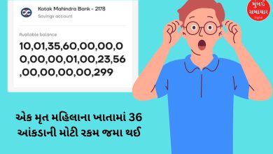 કોમ્પ્યુટર સ્ક્રીન પર બેંક ખાતામાં જમા થયેલી અરબો રૂપિયાની રકમ દર્શાવતો ફોટો.