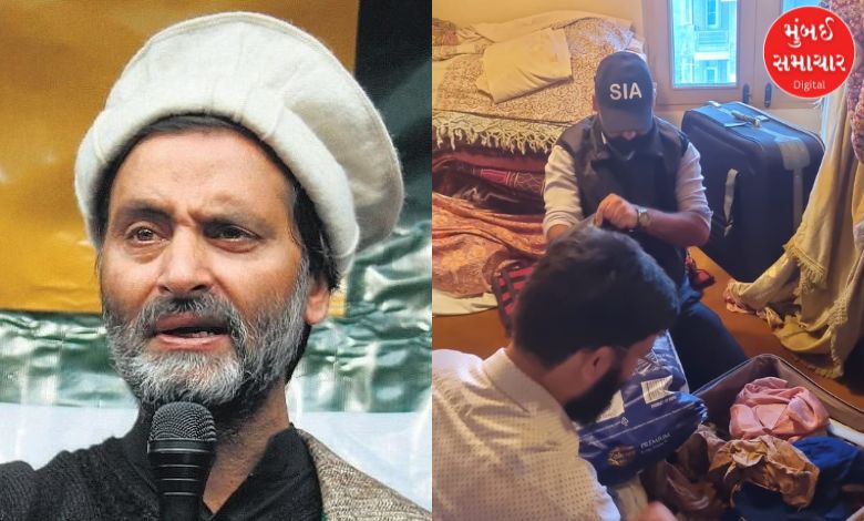 Raids in Jammu and Kashmir in Kashmiri Pandit massacre case, Yasin Malik's residence also raided