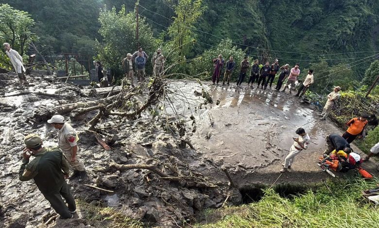 Jammu and Kashmir Reasi Landslide after cloudburst seven people Death