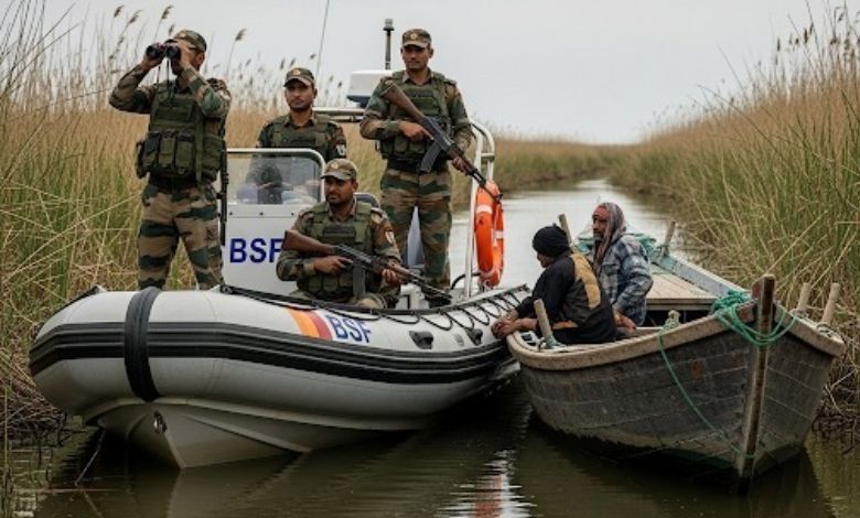 BSF's major operation in Kutch, 15 Pakistani infiltrators arrested in Kori Creek
