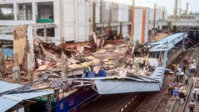 odhisha cuttack railway station roof collapses train services halted