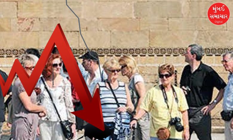 Number of foreign tourists in Gujarat decreases