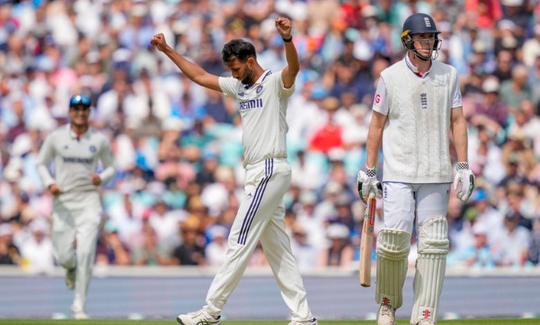 Siraj-Krishna took four wickets each to deny the British a big lead.