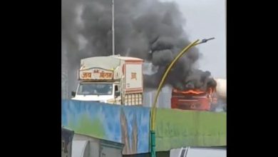 Gas Tanker Catches Fire on Thane's Ghodbunder Road