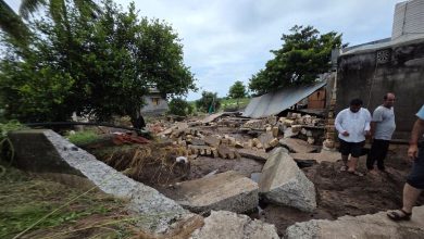 After the devastation caused by Megharaja in Ghed, the administration immediately conducted a survey of the affected areas.