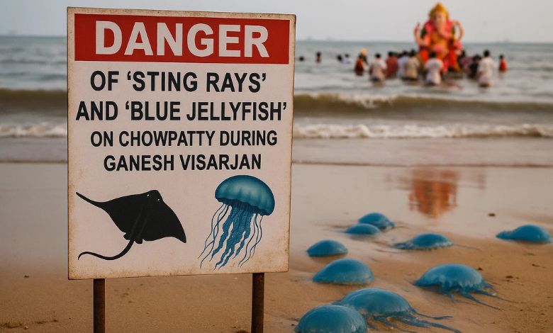 Mumbai Beaches Infested with Stingrays and Jellyfish During Ganeshotsav