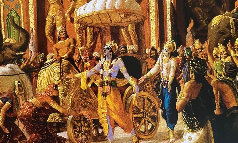 From a reader: Krishna and politics...