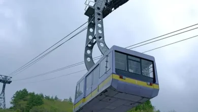 મુંબઈમાં આરે મેટ્રો સ્ટેશન અને ફિલ્મ સિટીને જોડતો પ્રસ્તાવિત રોપવે, જે સંજય ગાંધી રાષ્ટ્રીય ઉદ્યાન પરથી પસાર થશે.