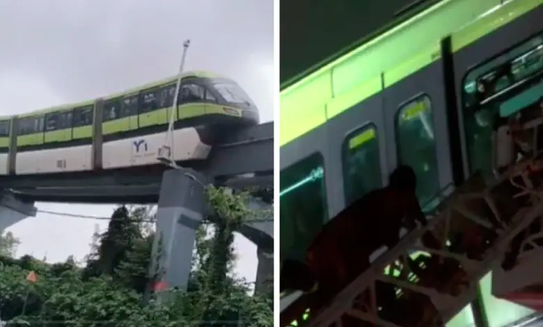 Cloudburst in Mumbai: Monorail stops midway, more than 400 passengers feared dead