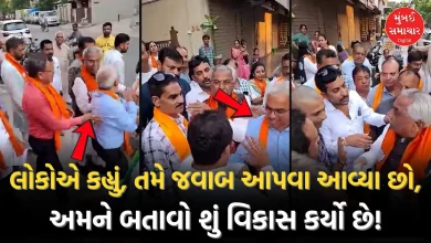 અમદાવાદના નિકોલમાં રોડ-ગટરની સમસ્યા પર ધારાસભ્ય અને કોર્પોરેટરને ઘેરતા સ્થાનિક લોકો.