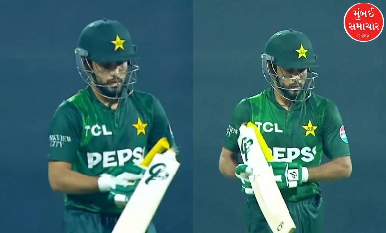 Angry at coach: Pakistani batsman breaks bat