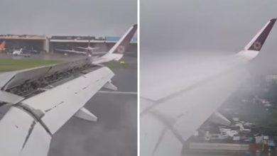 ખરાબ વાતાવરણ વચ્ચે પણ પાઈલટે કરાવ્યું સેફ લેન્ડિંગ, Mumbai Airportનો આ વીડિયો જોઈને તમે પણ...