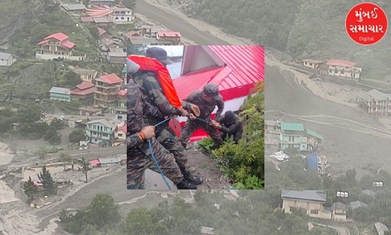 200 people trapped in Dharali village of Uttarkashi, army personnel are constructing a road